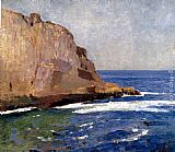 York Paintings - Bald Head Cliff, York, Maine by Emil Carlsen